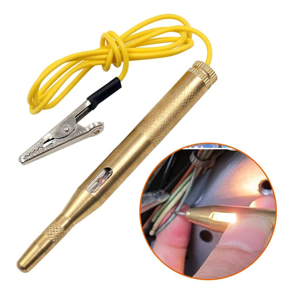 Chave Teste Caneta Lâmpada Ponta Agulha Moto Carro 6v-12v -24v