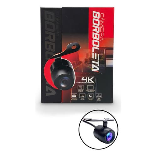 Câmera Ré Automotiva Borboleta 4k Vision 180° Jr8