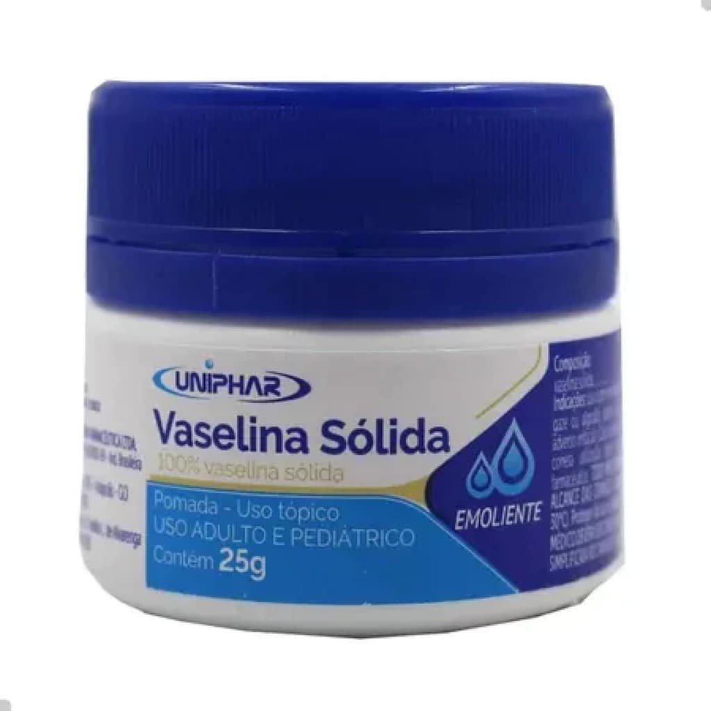 Vaselina Sólida Gel 25g Lubrificante E Hidratante - Uniphar