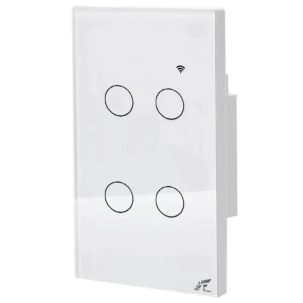 Interruptor Inteligente Wi-fi JWCOM  4 Botões Alexa Tuya 4x2
