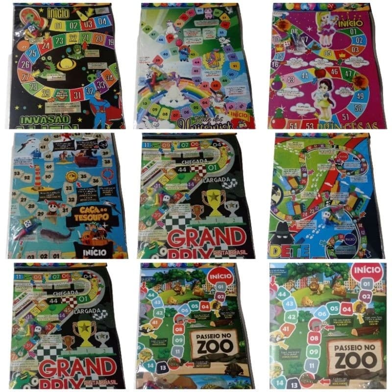 TABULEIRO JOGO DIVERTIDO DIDATICO