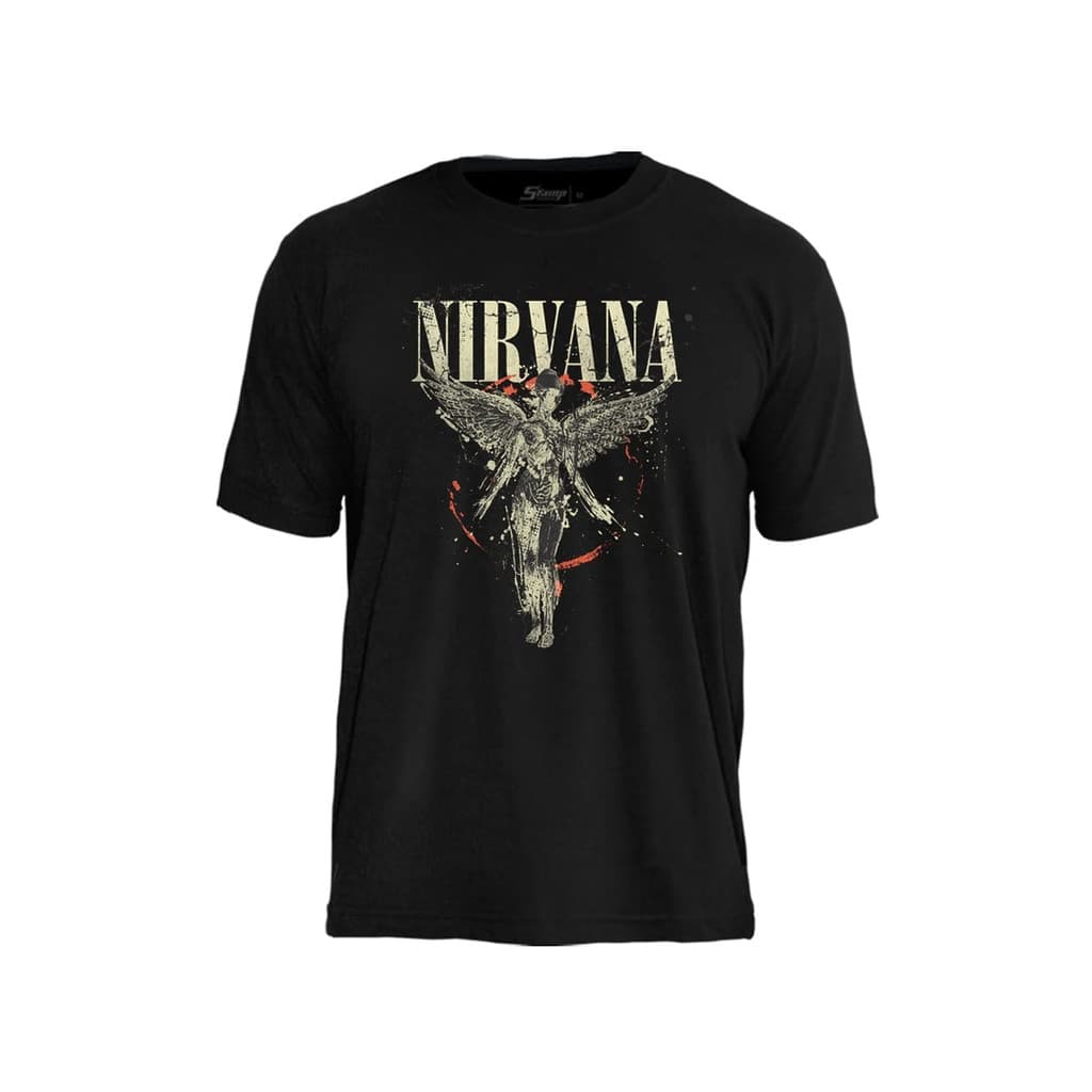 Camiseta Rock Kurt Cobain In Utero Musica Camisa Blusa Unissex Masculino Feminino 100% Algodão Top Premium Streetwear La