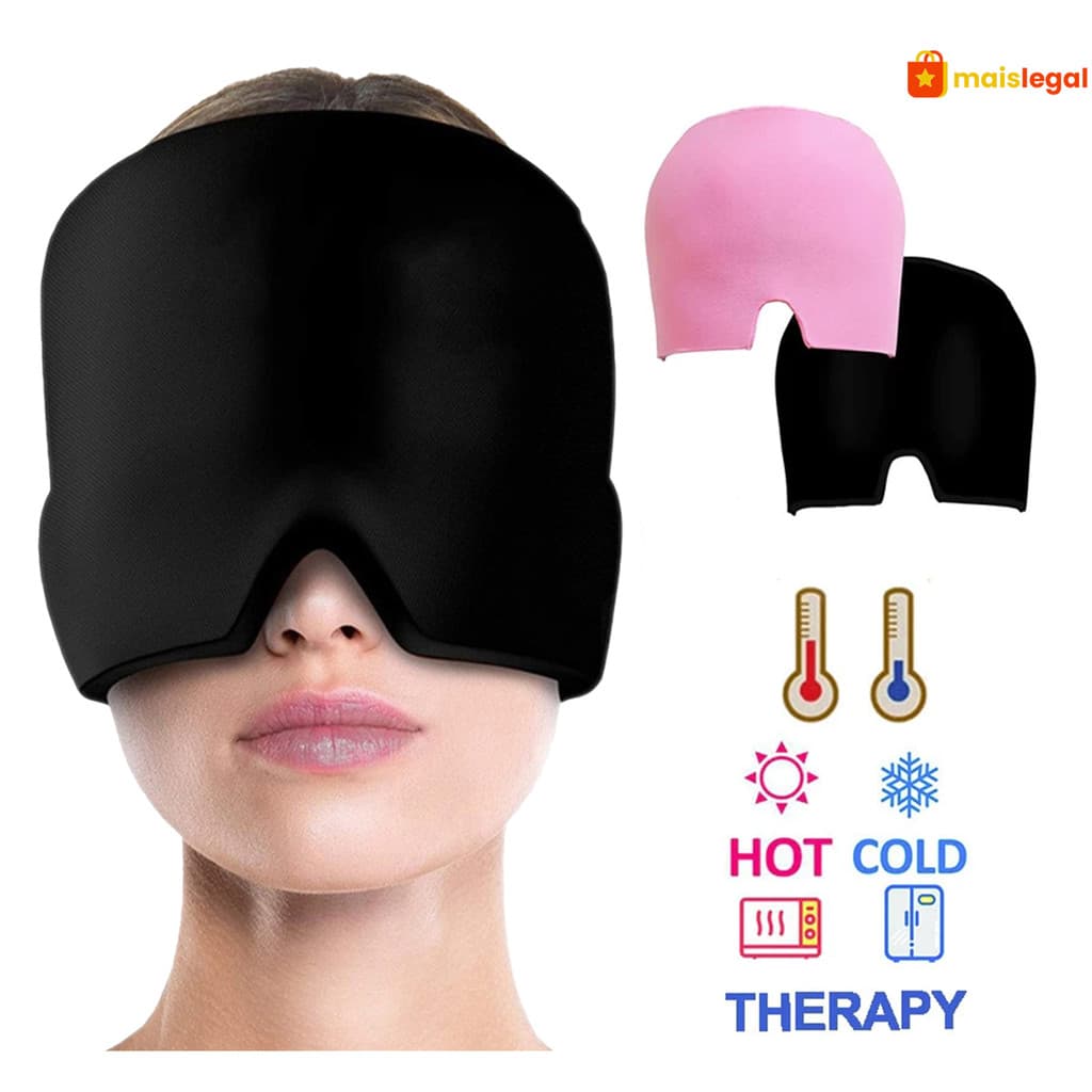 Touca para Alívio da Dor de Cabeça, Chapéu Terapêutico, Máscara de Tratamento Térmico, Confortável