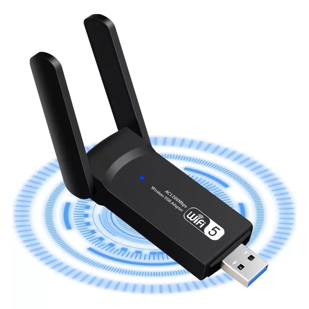 Adaptador Wifi 5 Dual Band 5Ghz Usb 3.0 1300Mbps Bluetooth