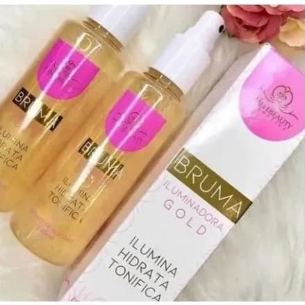 Bruma Fixadora de Maquiagem Iluminadora Gold Phallebeauty