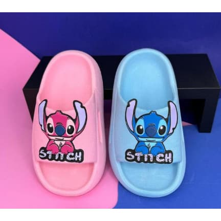 Stitch e Lilo Chinelo Infantil Feminino Slide Nuvem 21 ao 34