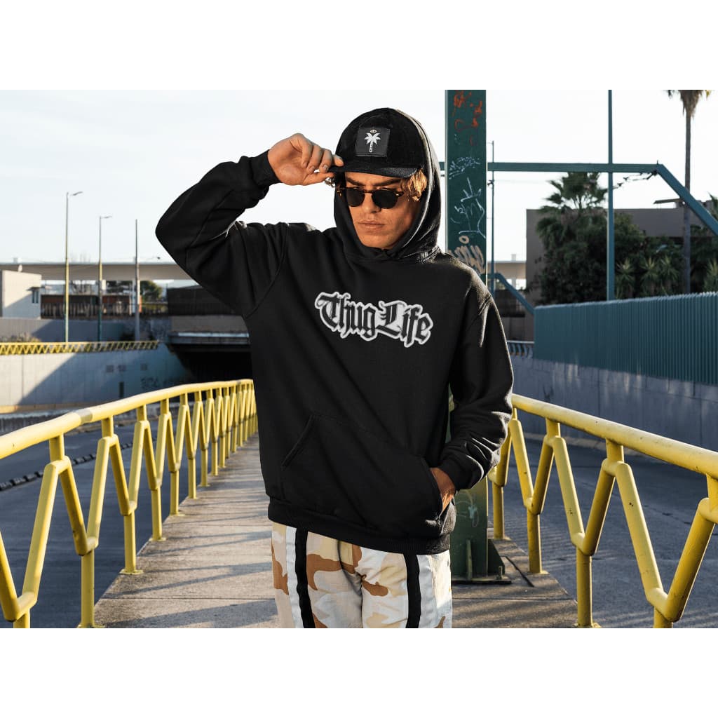 Moletom Estilo De Rua Canguru Thug Life Hip Hop Rap