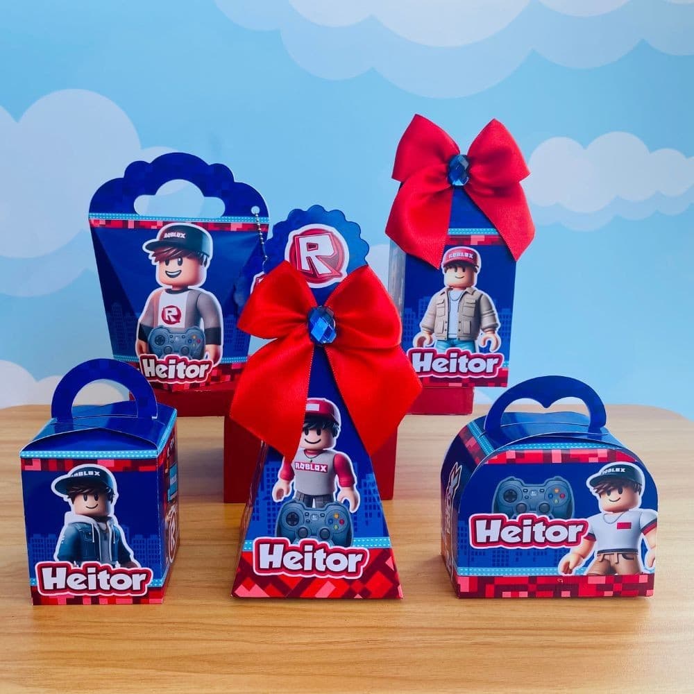 Kit Festa ROBLOX  | Lembrancinhas | Festa infantil | já vai semi MONTADAS