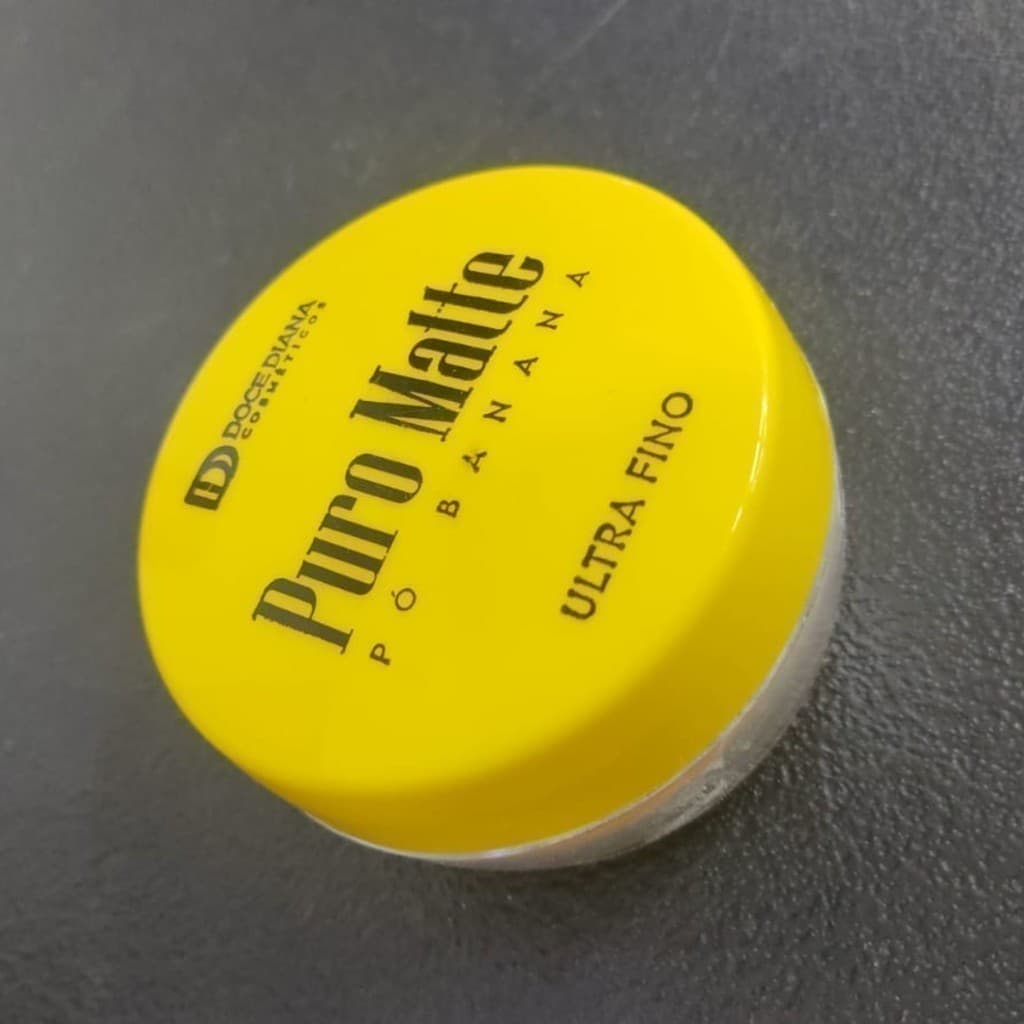 Pó Facial Banana Efeito Puro Matte Ultrafino Fixação Duradoura Acabamento natural