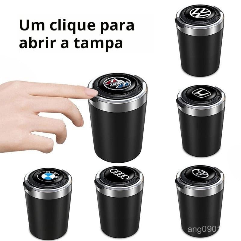 Cinzeiro de carregamento de carro criativo multifuncional com tampa automática para carros masculinos com artefatos de a