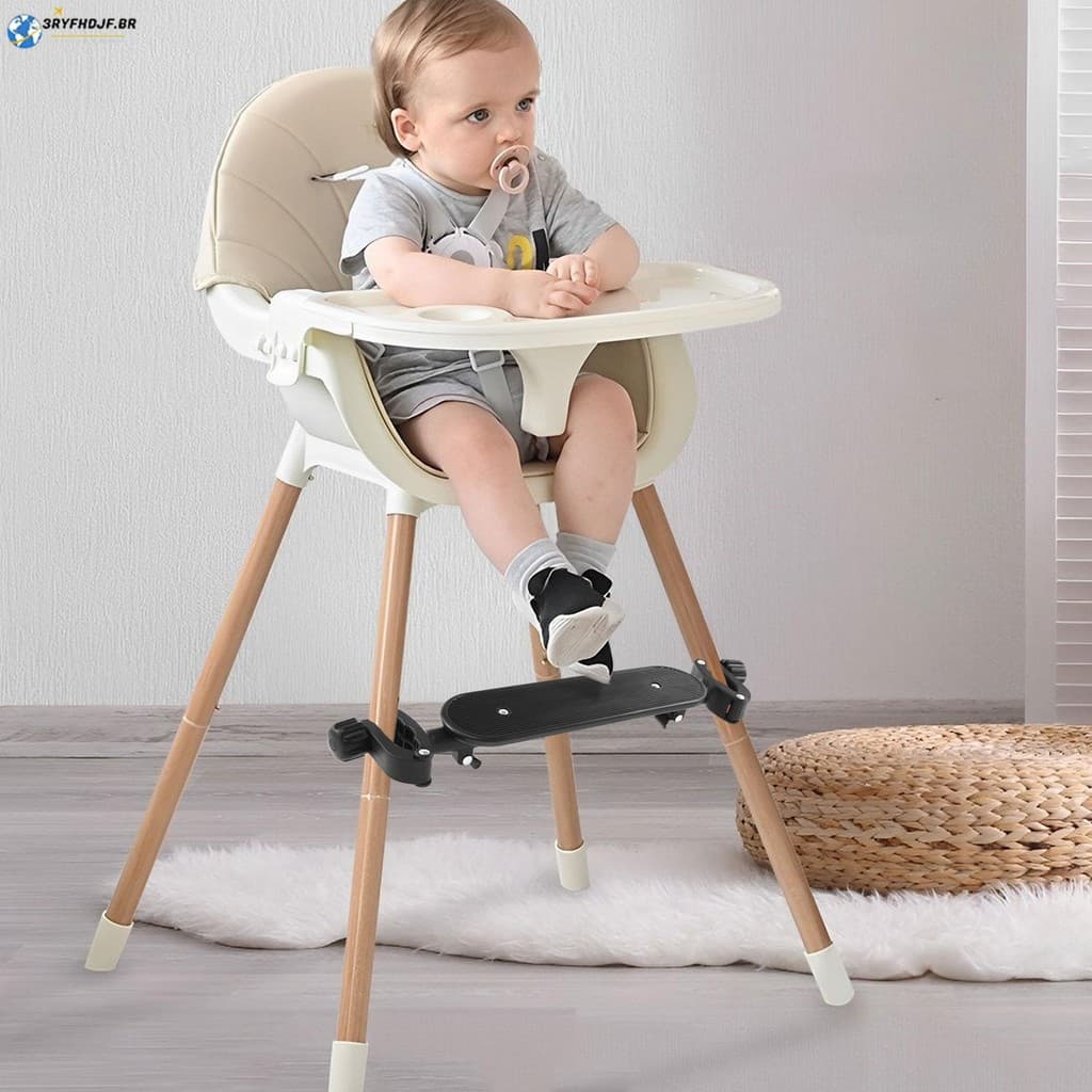 Cadeira Alta Universal Descanso Para Os Pés Ajustável Apoio Do Bebê Fácil Instalação Da SHOPSKC6167