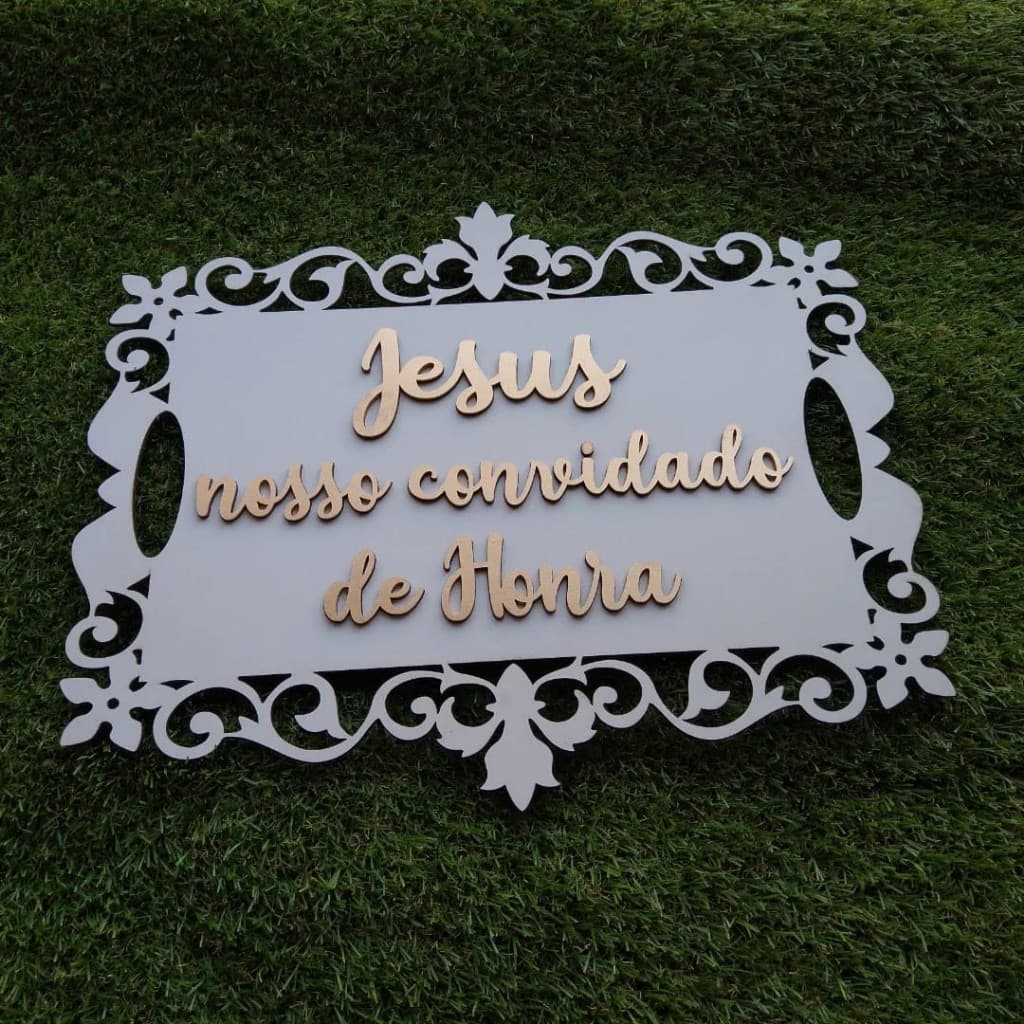 Placa de casamento entrada pajens
