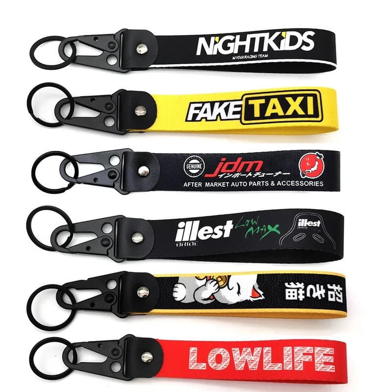 1 Pçs Estilo JDM Chaveiro Carro Motocicleta Universal Táxi Acessórios
