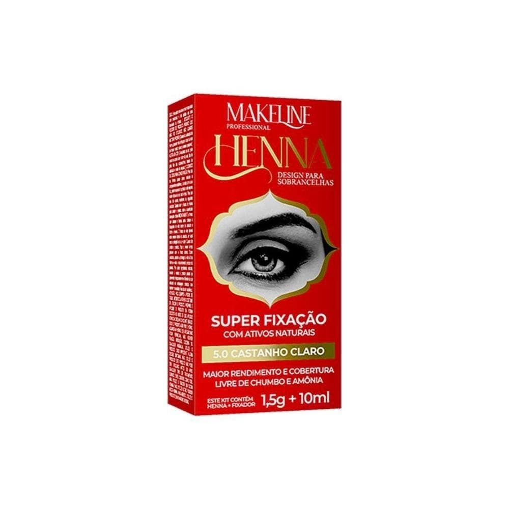 HENNA SOBRANCELHA MAKALINE 1,5G CASTANHO CLARO 5.0