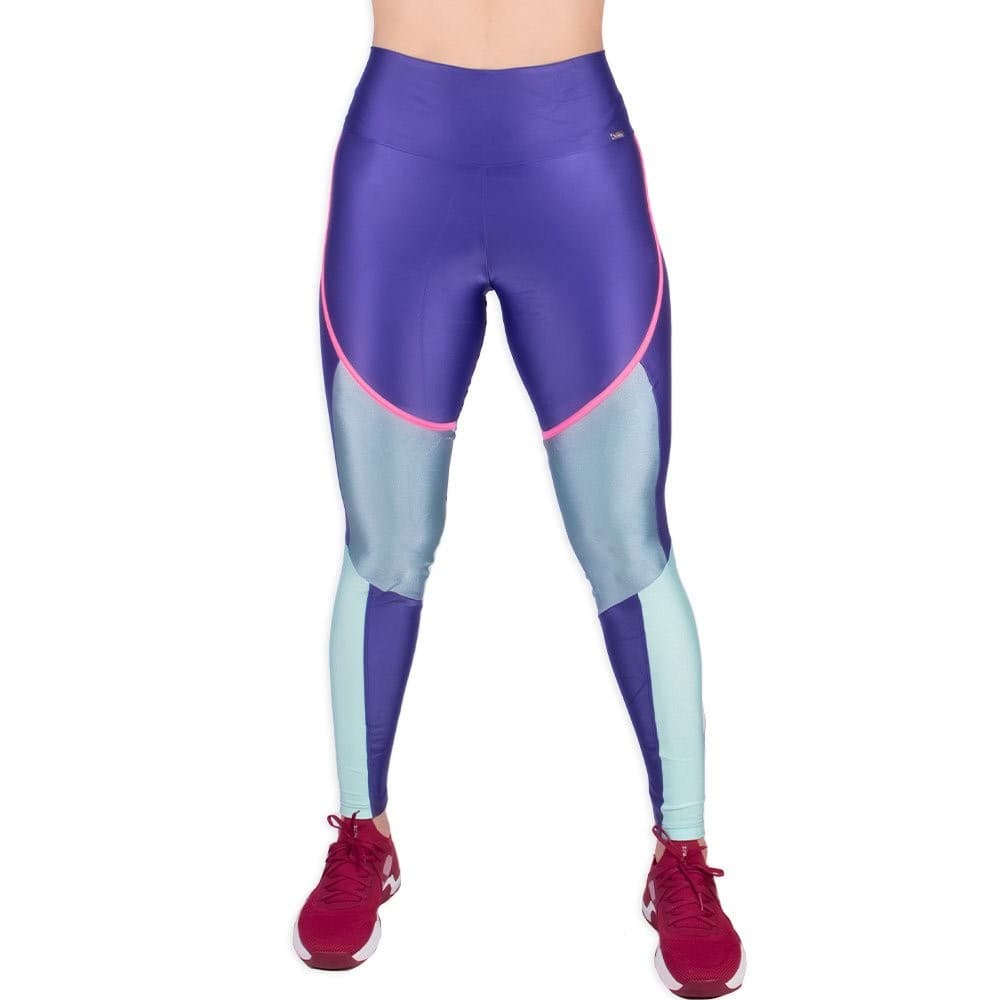 Calça Legging Caju Brasil Atletika Colors Azul Feminino