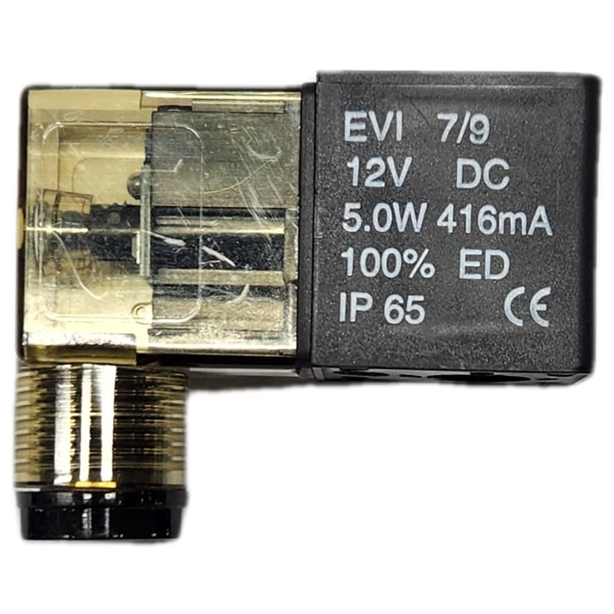 Bobina Solenoide 12v Orifício 9mm Com Led Para Válvulas