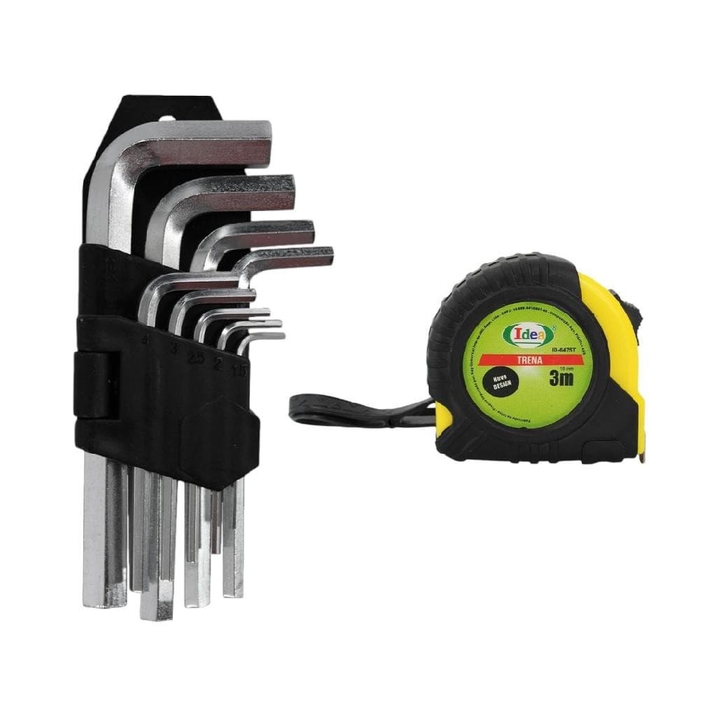 Kit Marceneiro Trena 3m Chave Allen Montagem Móveis Armário Planejado Arrume Sua Casa Sozinho