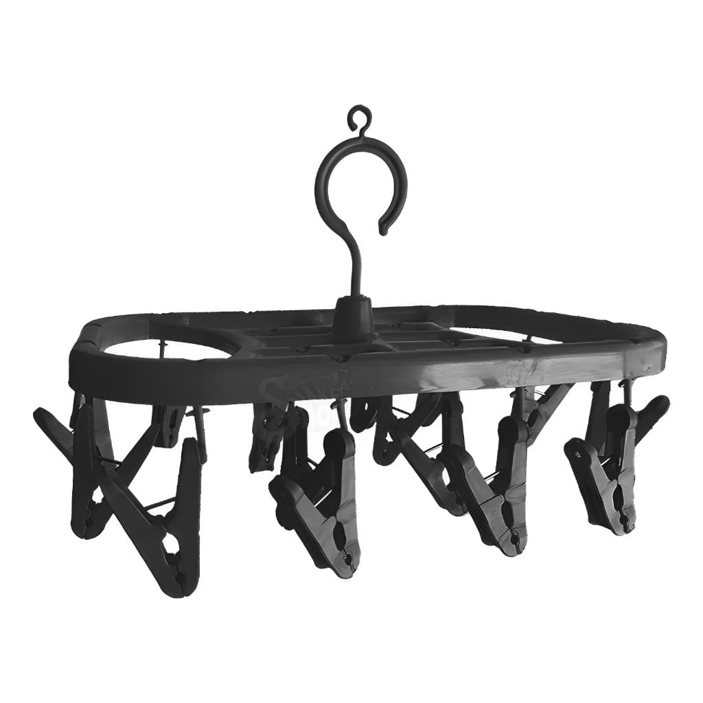 Varal c/ 16 Prendedores Roupas Íntimas Varal de Teto Varal Apartamento Plástico