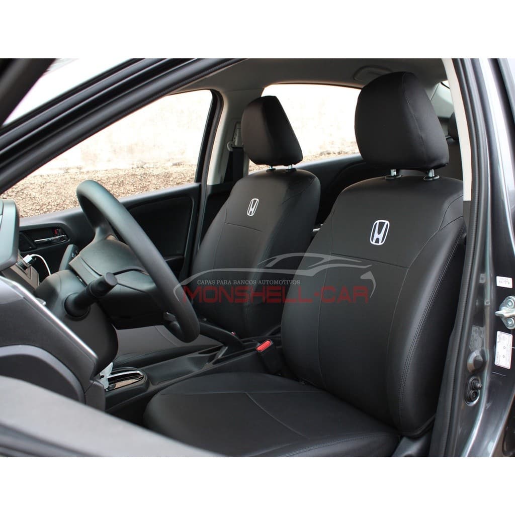 Capa De Bancos Automotivos Carro em Couro Honda City 2015 a 2022