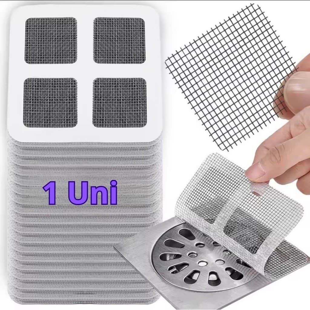 Tela Protetora para Ralo 10x10cm – Filtro Adesivo Cata Cabelos e Insetos