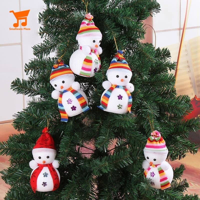 5x Enfeites De Boneco De Neve Fofos Festival Festa Natal Árvore De Decoração Suspensa