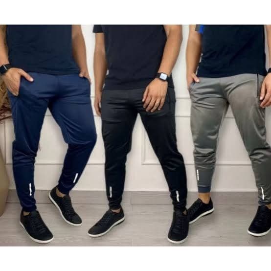 Kit 3 Calças calça Dry Fit Esportiva Treino Com Ziper no Bolso