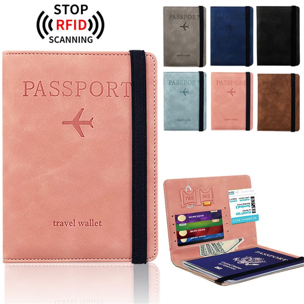Capa Para Passaporte RFID , Carteira De Viagem , Porta-, Masculino Cartão Bancário , Feminino , Documento De Identificaç