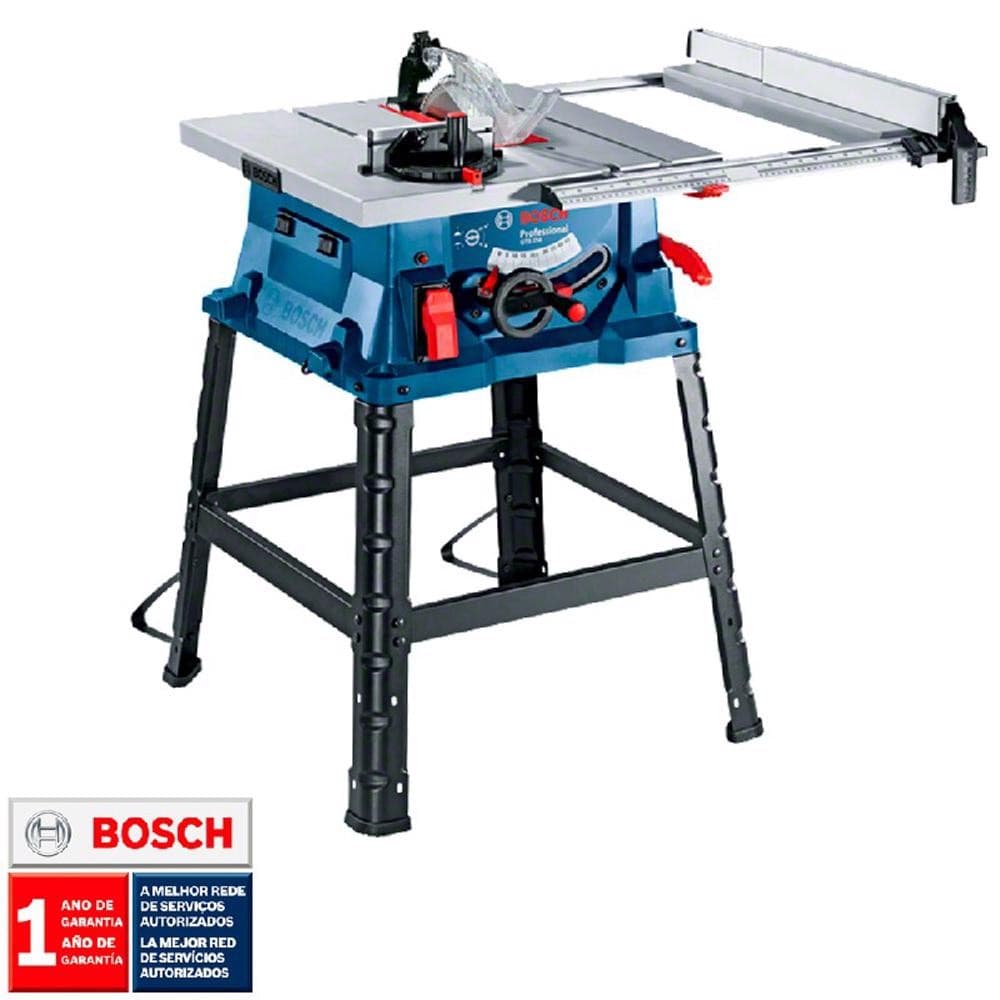 Serra Circular de Mesa Bosch GTS 254 1800W Com Disco de 254mm 127V