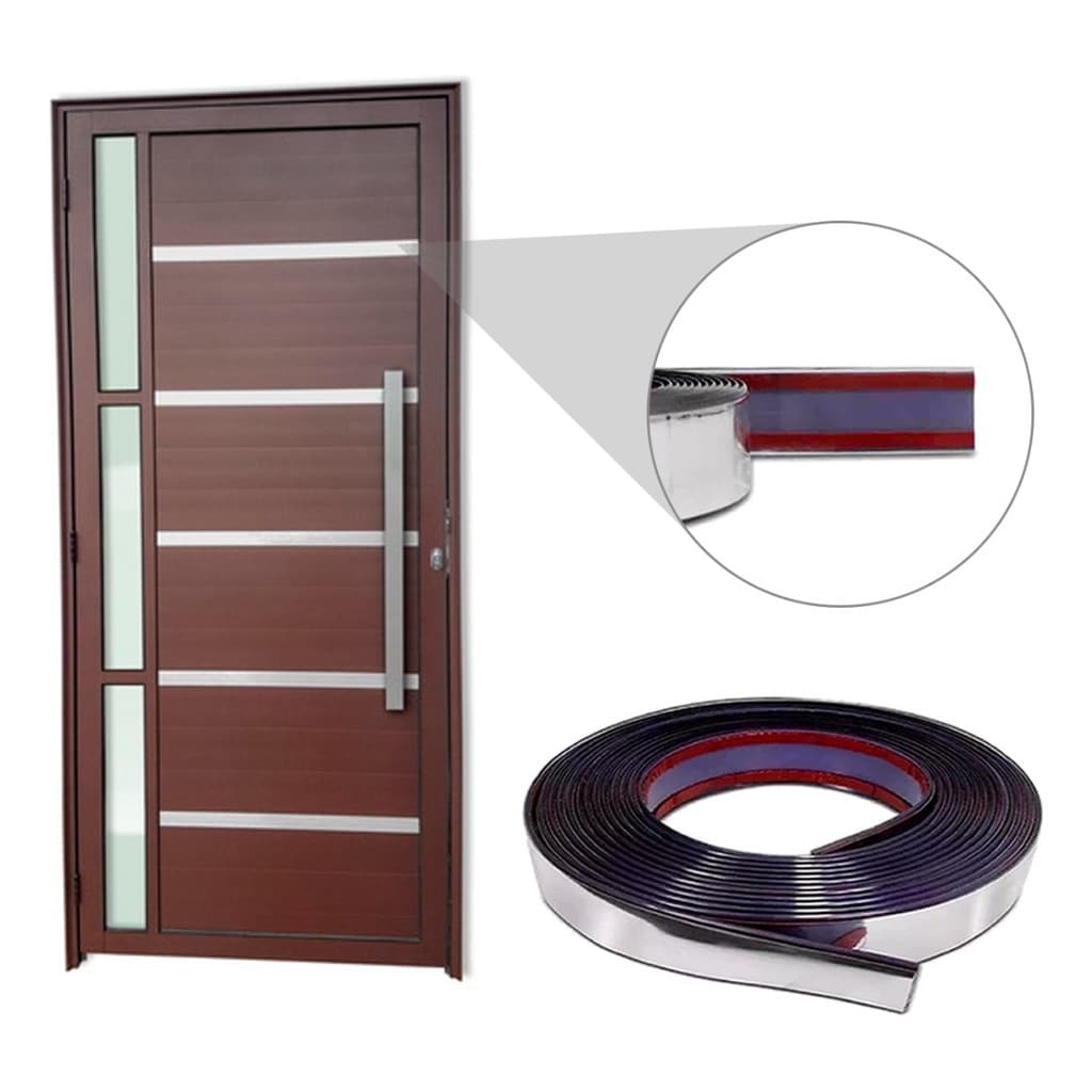 Friso Cromado 30mm Rolo 3m Para-choque Grade Porta Universal