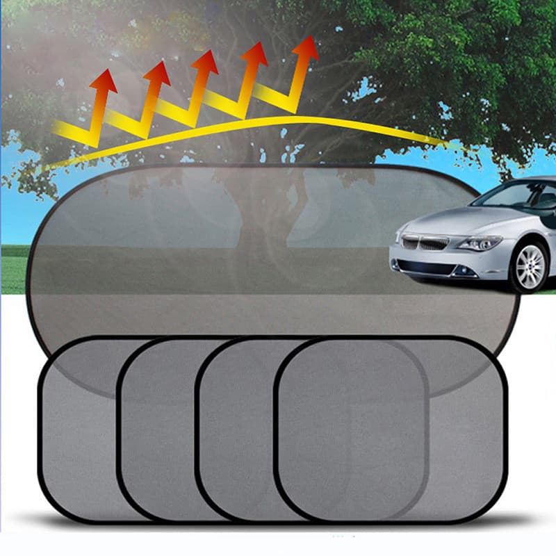 Janela Do Carro Viseira De Sol Uv Sucção Malha Capa Automática Lateral Dobrável Traseira Protetor Solar Pára -