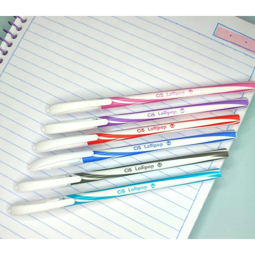 Caneta 0.5mm CIS Lollipop Esferográfica Ponta Fina