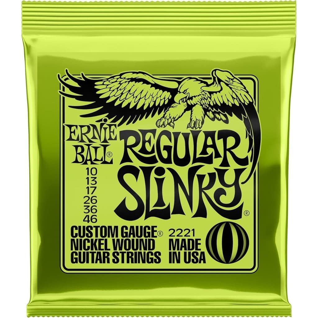 Encordoamento Ernie Ball Regular Slinky Nickel 010 Guitarra Original Premium