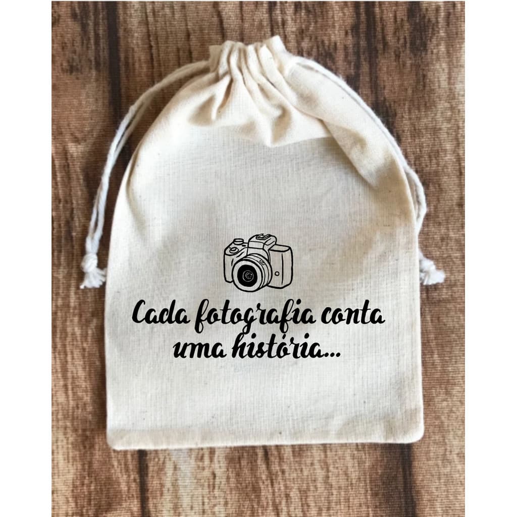 Saquinho de Algodão para Fotógrafos com cordão