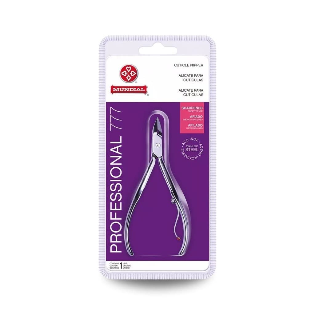 Alicate De Cutículas Profissional 777 Mundial Aço Inox Afiado