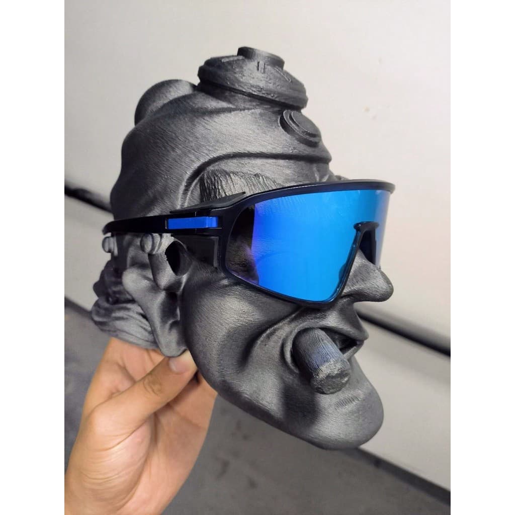 Óculos de sol com armação completa, azul, roxo, preto, ciclismo, esportes, à prova de vento, novo estilo