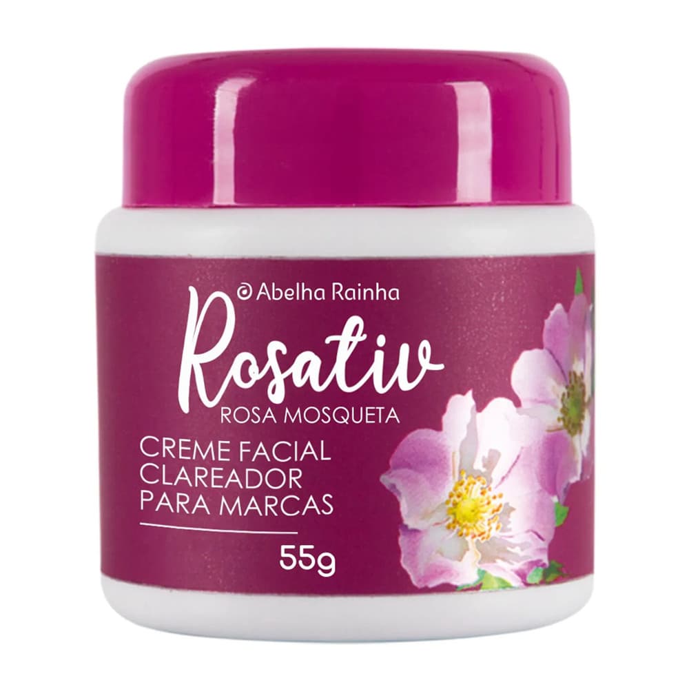 Abelha Rainha Rosativ Creme Clareador Facial Para Marcas - 55g