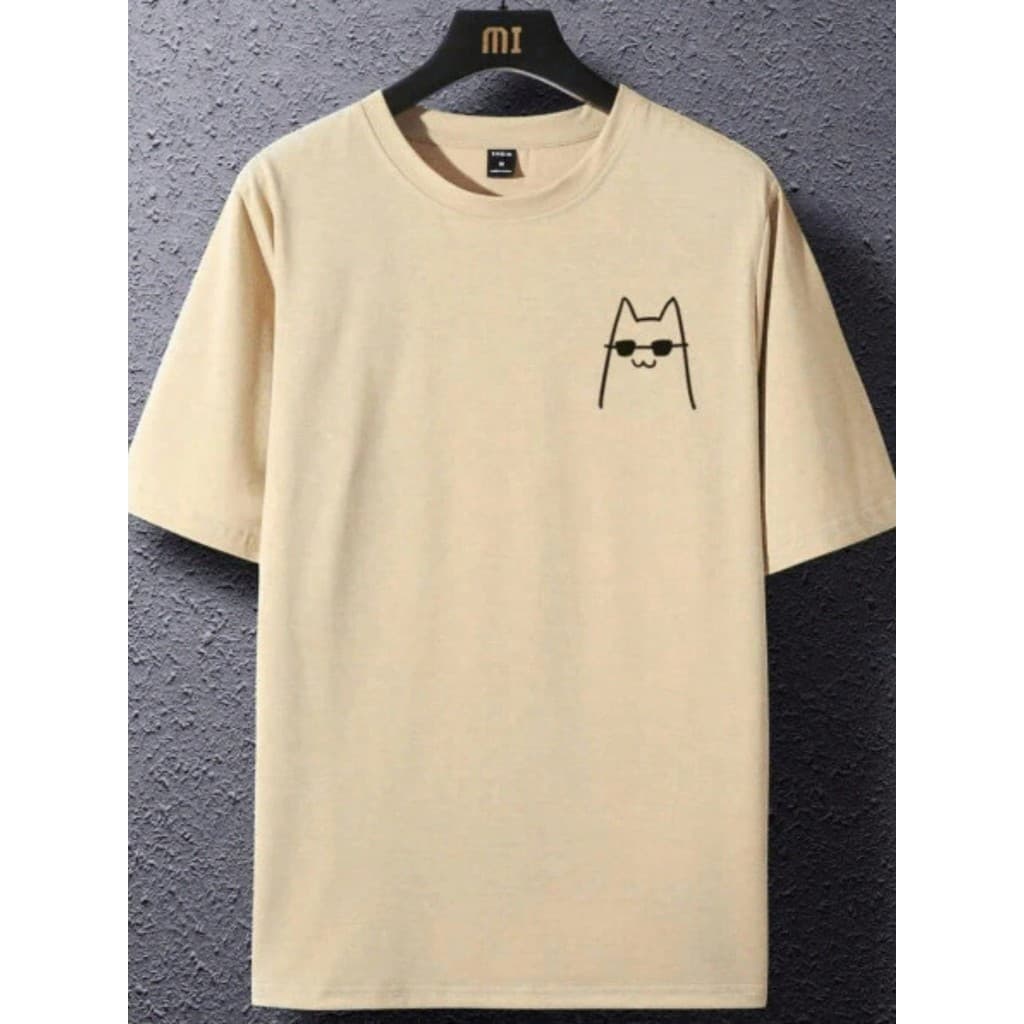 Camiseta Camisa Basica Estampada Casual Algodão Malha 30.1