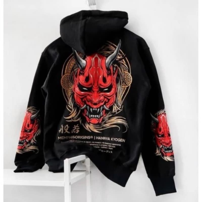Blusa De Moletom Canguru Estilo Origem Japonês Demon Harajuku Só Costas Vários Modelos Unissex Promoção Suéter, agasalho