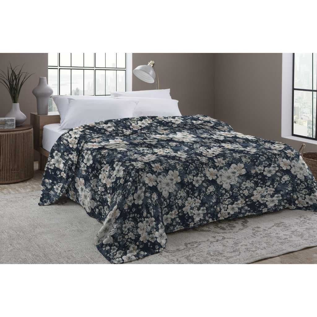 Manta Cobertor Soft Ultra macio Flora 2,00 m X 1,80m  01 peça - Lançamento Mantinha