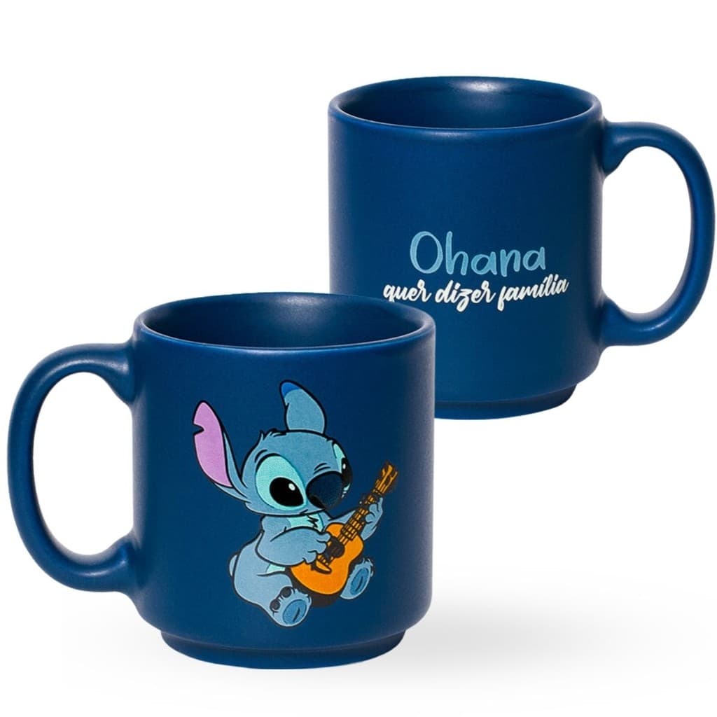 Caneca em Cerâmica Mini Tina Ohana Stitch Disney 100ml - Zona Criativa