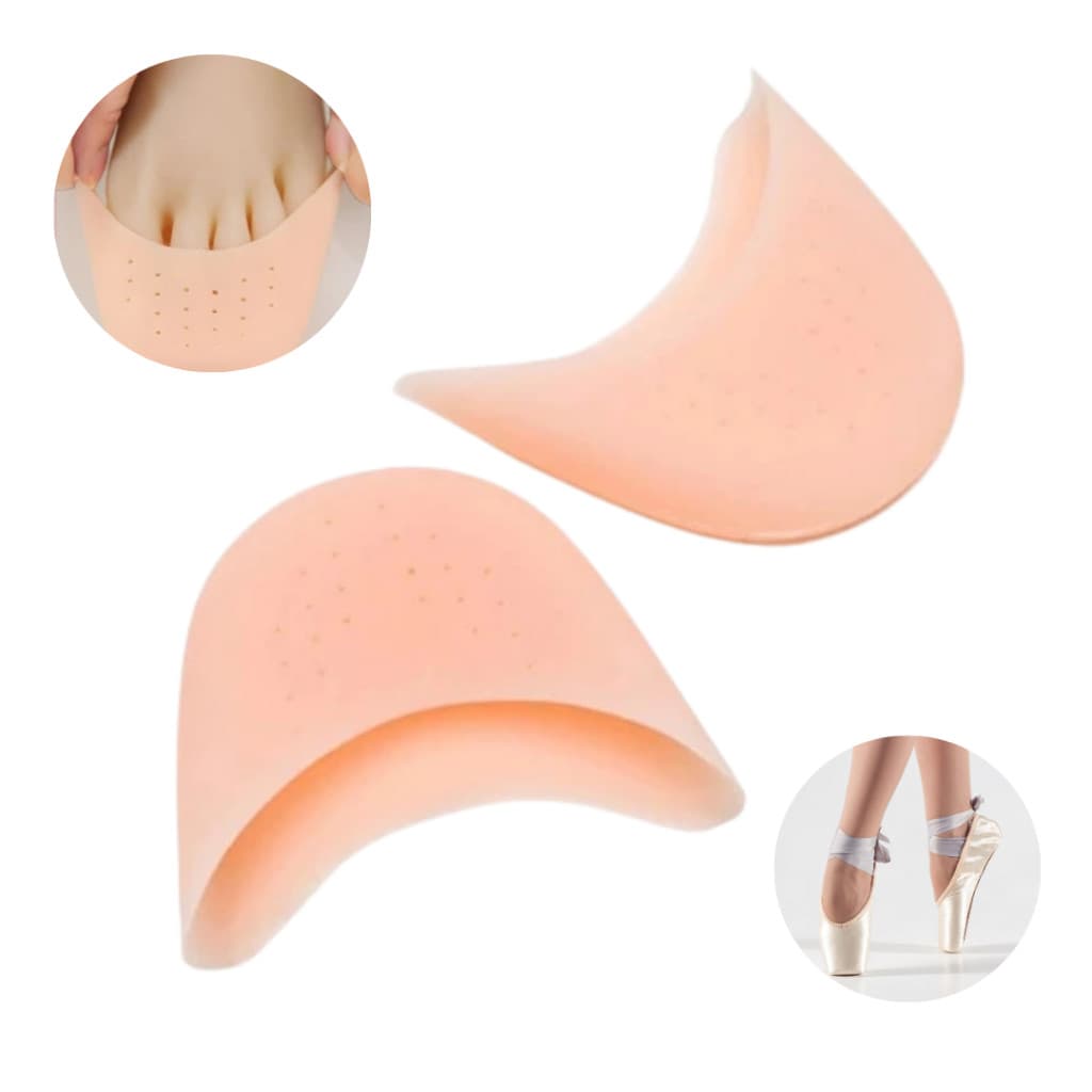 Par Ponteira Silicone Gel Sapatilha De Ponta Ballet Nude