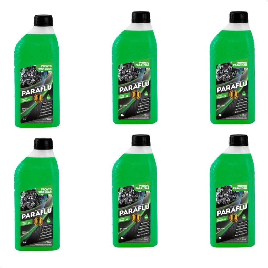 KIT 6 ADITIVO RADIADOR Verde VW GOLF PASSAT EOS POLO UP BORA