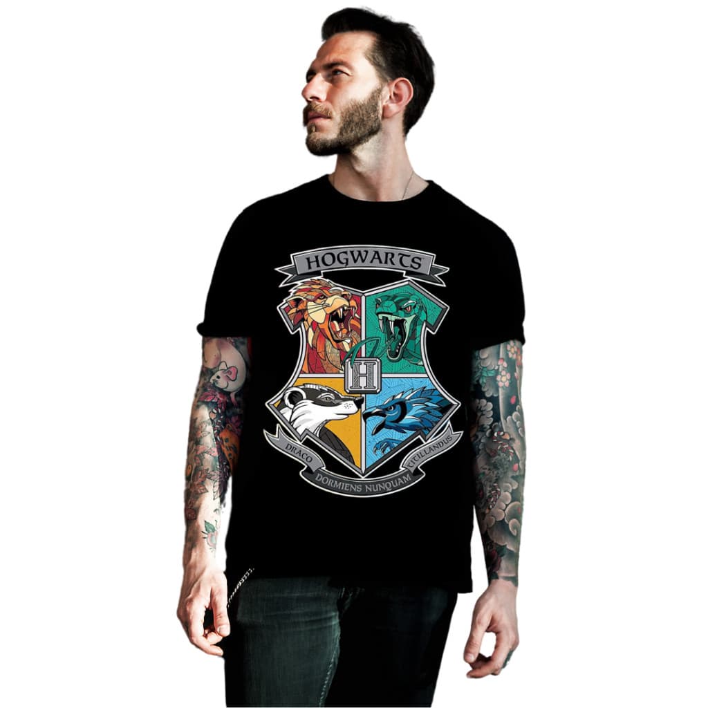 Camiseta Harry Potter Infantil e Adulto Camisa 100% Algodão Blusa unissex Envio imediato