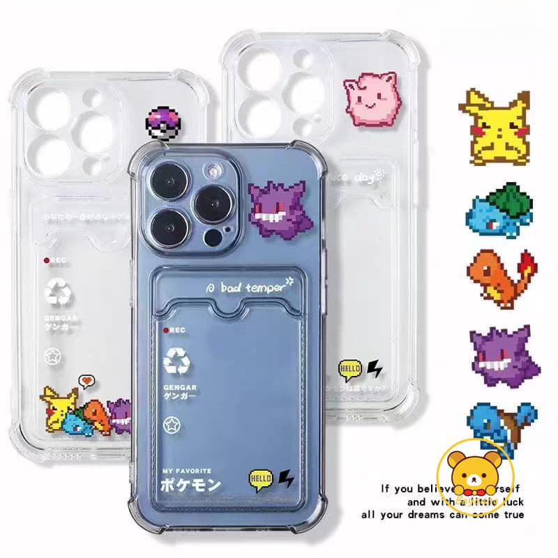 Capa De Telefone Carteira Pikachu Dos Desenhos Animados Para Xiaomi Poco X7 Pro X6 X5 X4 X3 NFC M6 M5S M5 M4 M2 F6 C61 C