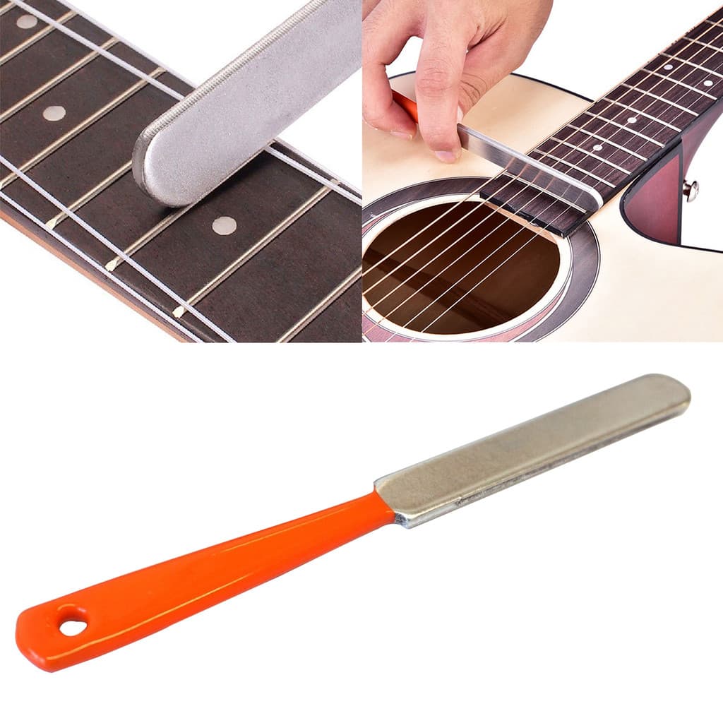 1 Pçs Ferramenta De Reparo De Guitarra-A Arquivo De Porca De Trastes Arquivos De Aço Inoxidável Luthier Profissional
