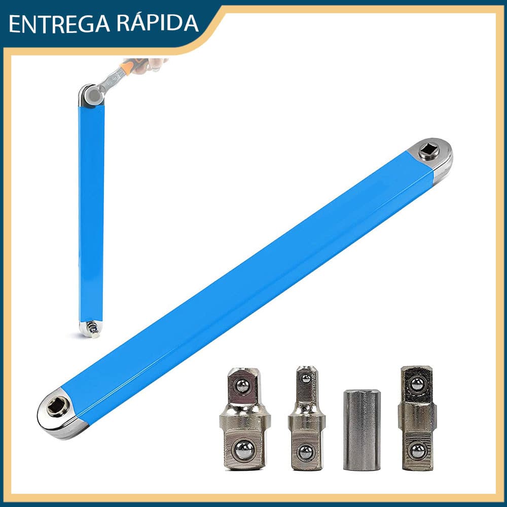 Chave de extensão multifuncional Chave de extensão com catraca Chave de dupla finalidade estendida 39x3,5x1,5cm