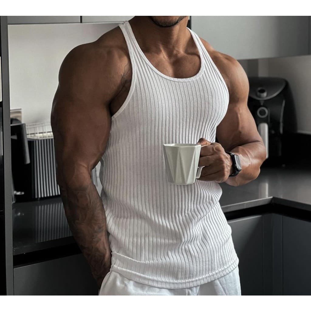 Regatas Masculina Cavada Modelo Americano Ribana Canelada