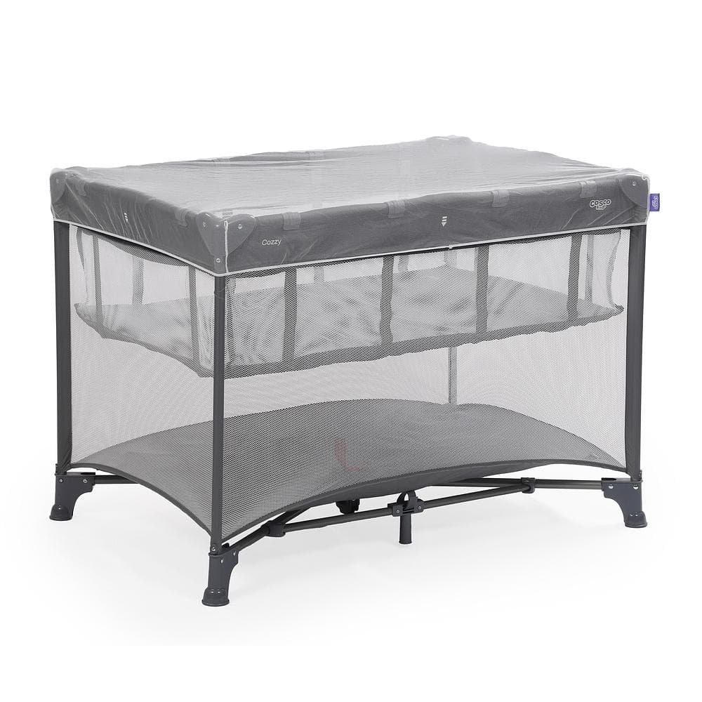 Berço Infantil Portátil com Mosquiteiro Cinza  Cosco Kids