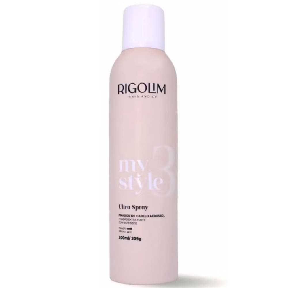 Spray Fixador Extra Forte Ultra Spray 300 ml - Rigolim