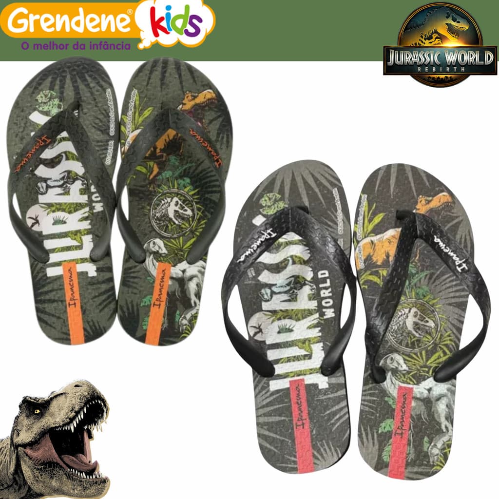 Chinelo Infantil Jurassic World Meninos